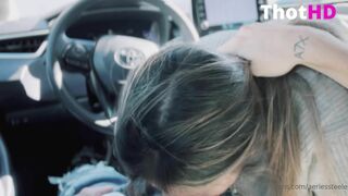 Aeries Steele Quick Blowjob