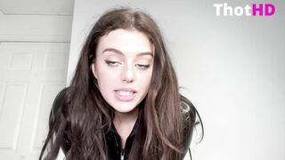 Emily Black Latex Full Bodysuit Masturbation
