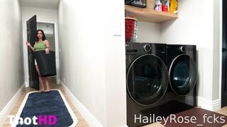Hailey Rose Stuck In Washer And Fucked By Opportunistic BF