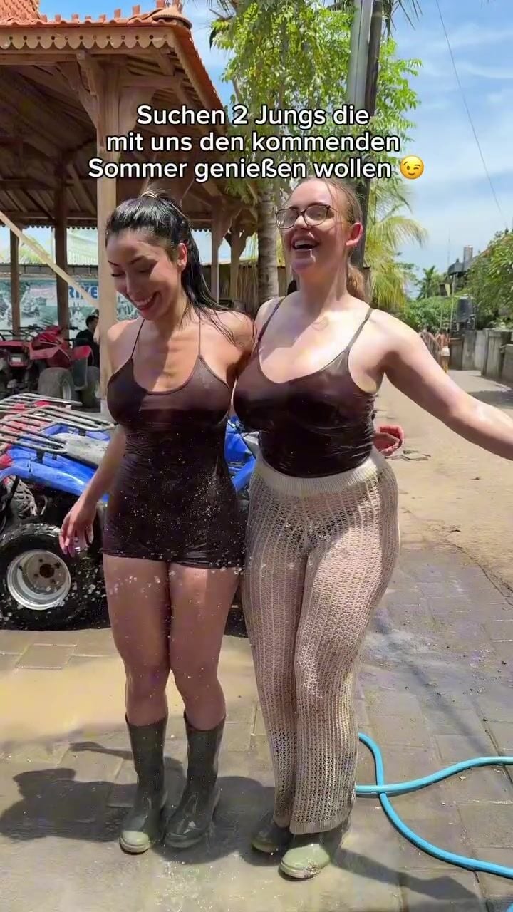 ema.santi braless wet big tits and ass