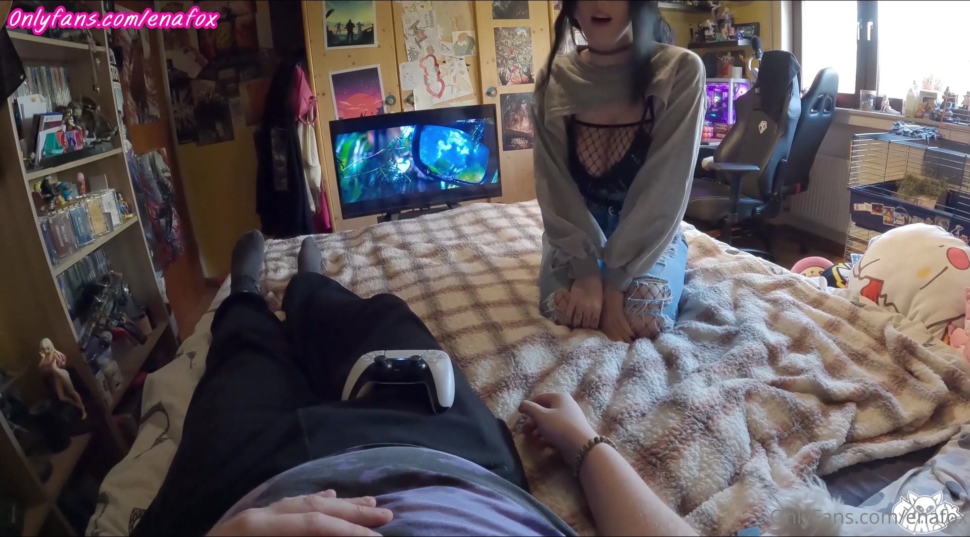 Enafox SLUTTY girl next door SEDUCES you into a different type of  movie night