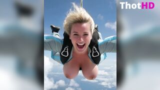 Big Tits Thot Topless Skydiving