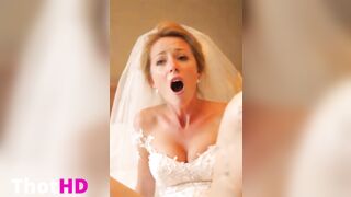 Bride has an intense Orgasm