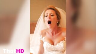 Bride has an intense Orgasm