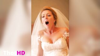 Bride has an intense Orgasm