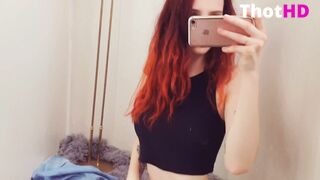 Reislin Petite Fit Teen in the Stocking Masturbate with Vibrating Panties