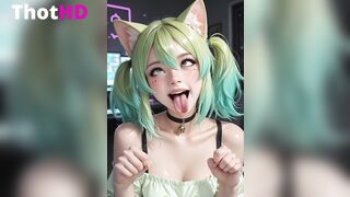 3d Ahegao Catgirl