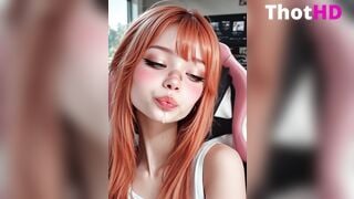 Cute Redhead Gamer Girl Ahegao Drool