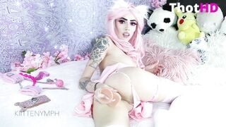 Kiittenymph Neko SchoolGirl Anal CreamPie