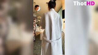 Violet Summers Getting Ready for the Day Morning Pee