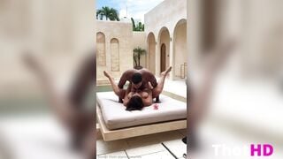 Alanna Pow BBC in Jacuzzi Suite Bed