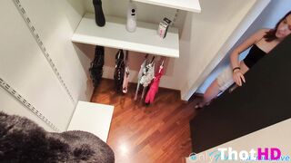 Mira Love A policeman catches me trying to steal in the store, searched and FUCKED in the office