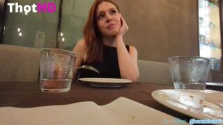 Mira Love RISKY BATHROOM PUBLIC SEX, I fuck on a date with a guy i met online