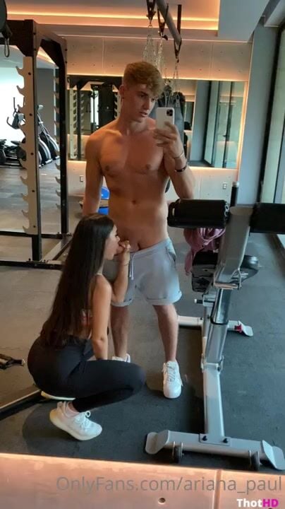 arianadiamond8 gym blowjob OF