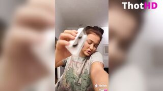 miaaely TikTok braless jumbo tits see through