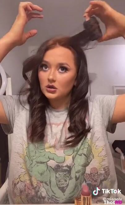 miaaely TikTok braless jumbo tits see through