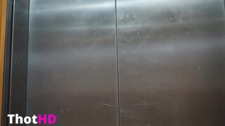 Littlesubgirl Squirting And Grinding On Hotel Stairwell