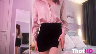 Aiwa - Role-playing - Secretary pink top stripping
