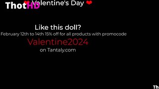 CreamySpot Booty Blonde in Knee High Socks Creams all over Tantaly Futanari Sex Doll