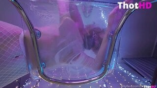 CreamySpot POV Hot blonde sits on your face while you lick her pussy after she gets creampied