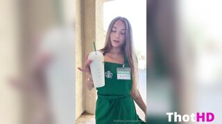 SkylarMaeXO Starbucks Suck & Cumshot On Melons Video Leak