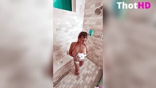 TheRealBrittFit Nude Soapy Showering only fans Video Leaks