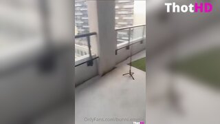 Bunni Emmie POV Balcony Suck only fans Video Leaks