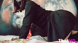 18 Year old Schoolgirl Loves to Stretch Anal and Play with her Holes Sweetie Fox