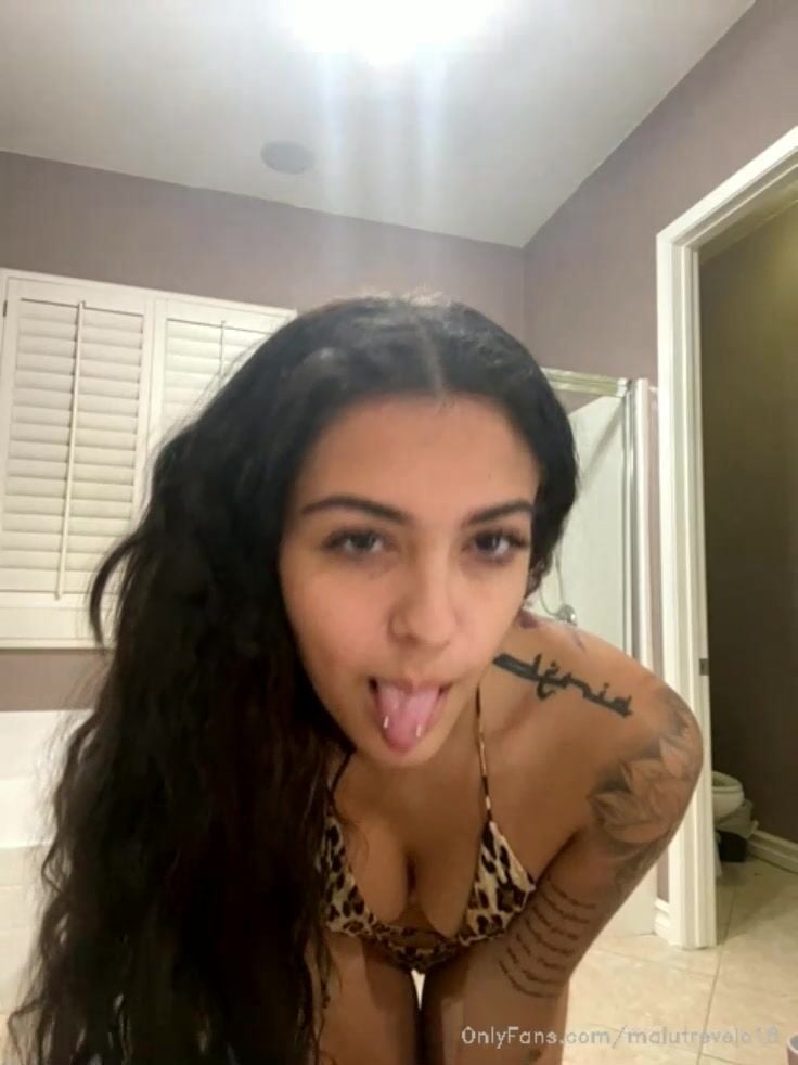 Malu Trevejo OnlyFans Live Panther Bikini part1