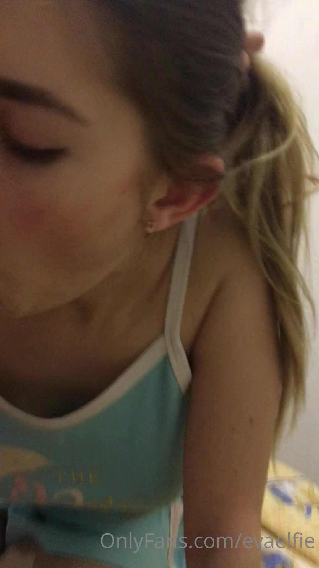 Eva Elfie Blowjob in pajamas