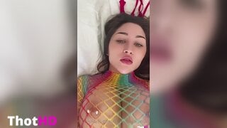 Louisa Khovanski Fishnet Bodysuit