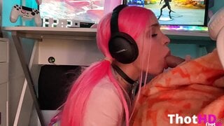 Babyfooji Roleplay GF Support From Under Desk