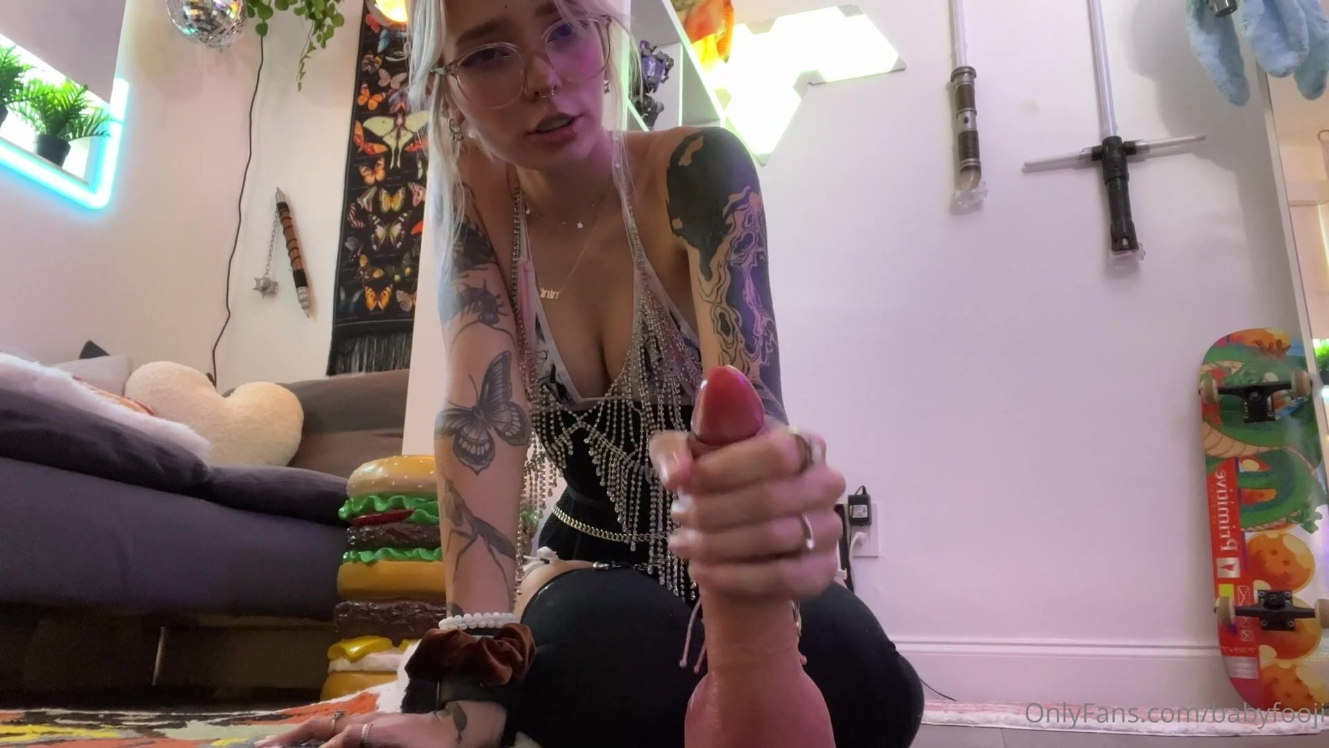 Babyfooji Tiny Bikini Thigh Job fake cum