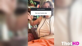 Cosmic_Kitty_Cat Braless Big Tits Clapping