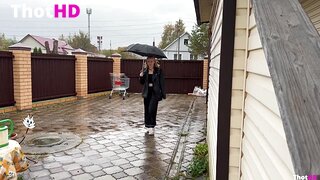 Fleamx Stepsister finally came to her brothers cottage and fulfilled his dream