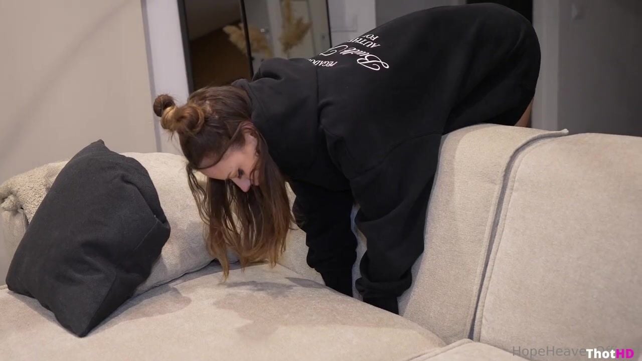 HopeHeaven Stuck In The Couch And Got Fucked