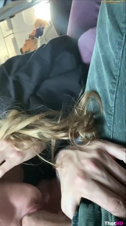 LeoLulu OF Risky Airplane Blowjob