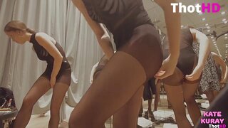 Kate kuray anal masturbation in the locker room