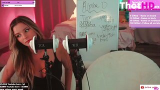 TheNicoleT  AZRA EARLICKING ASMR