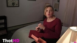 Pregnant Bettie Bondage Stretching Mom with a Perineal Massage