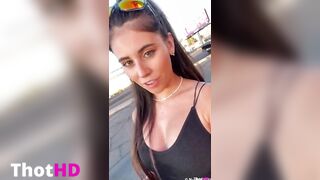Violet Summers Parking Lot Blowjob
