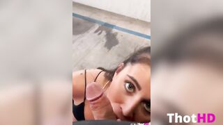 Violet Summers Parking Lot Blowjob