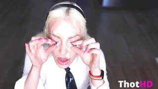 Tara Babcock Custom Resale Buttons About To Burst, Huge Facial