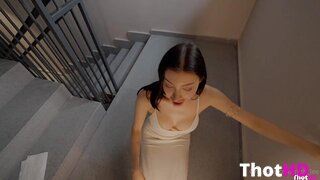 Ruth Lee We hide in a fire escape and have sex... damn its so hot