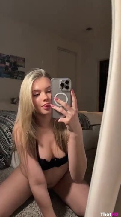 Angel Polikarpova Black Lingerie Patreon