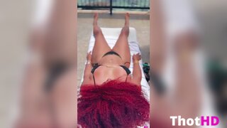 Kelis Bikini Nip Slip