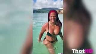 Kelis Bikini Nip Slip