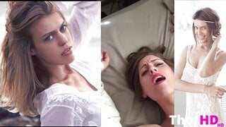 russian model mariia take a facial