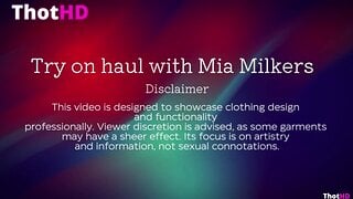 Transparent Try-On-Haul with Mia_milkers Get Ready With Me