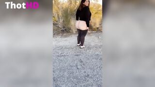 Ana Pessack ass from behind outdoor undressing